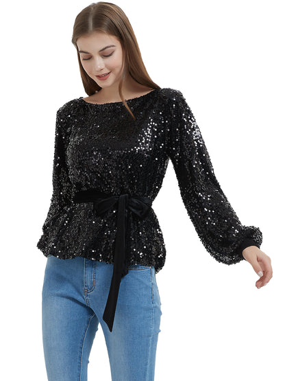 Sudadera tipo jersey con lentejuelas para fiesta