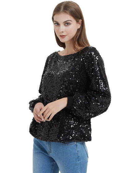 Sudadera tipo jersey con lentejuelas para fiesta