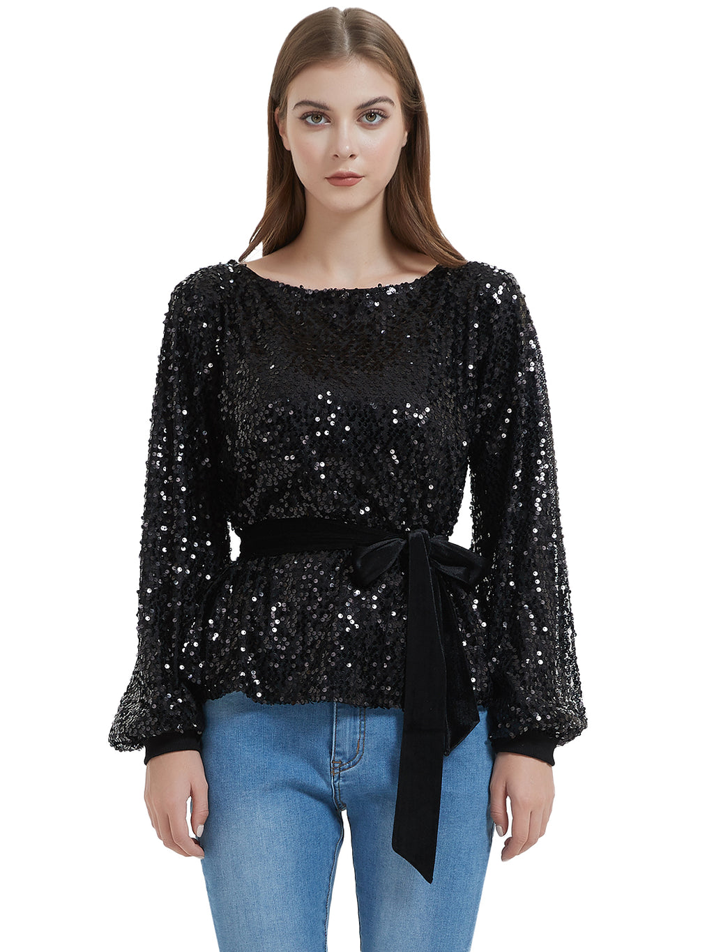 Sequin Party Sweatshirt Pullover Top