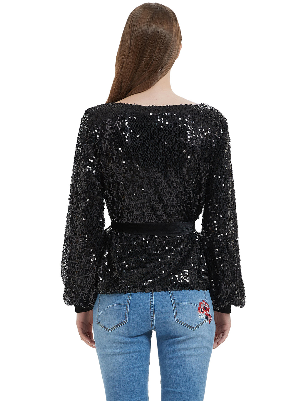 Sequin Party Sweatshirt Pullover Top