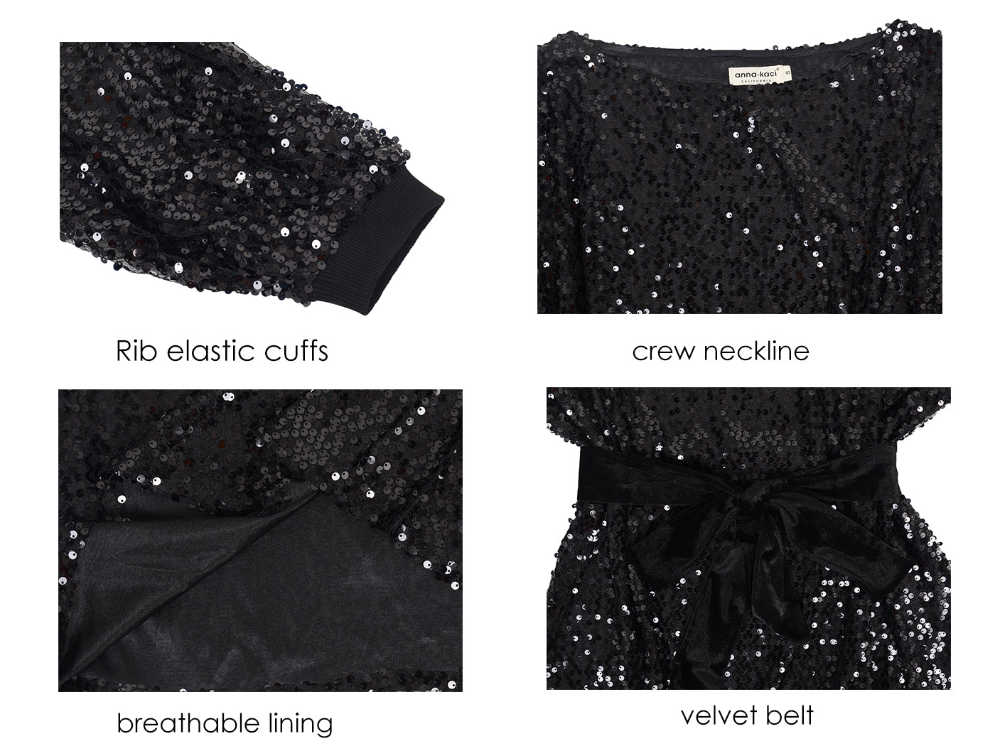 Sequin Party Sweatshirt Pullover Top