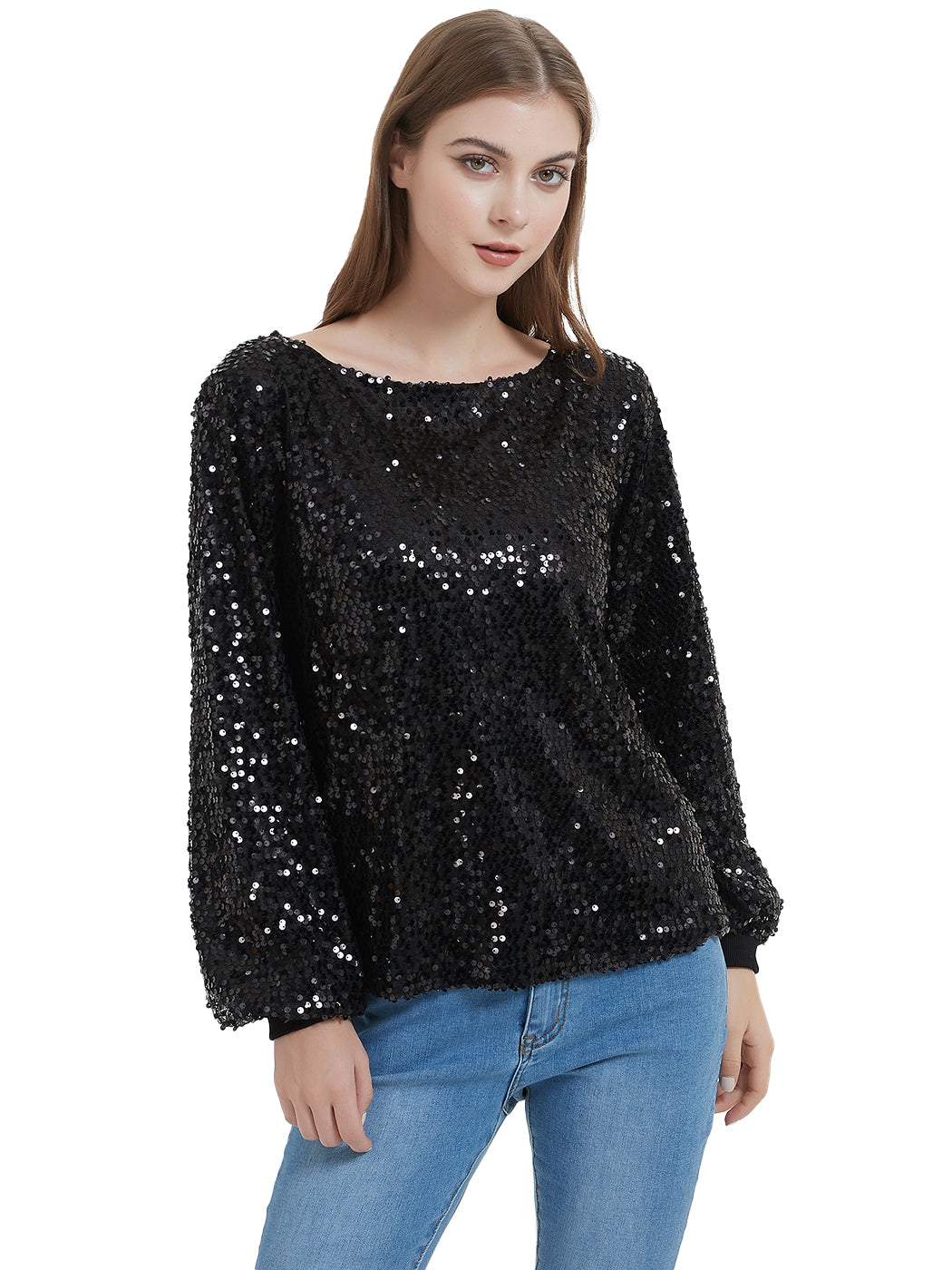Sudadera tipo jersey con lentejuelas para fiesta
