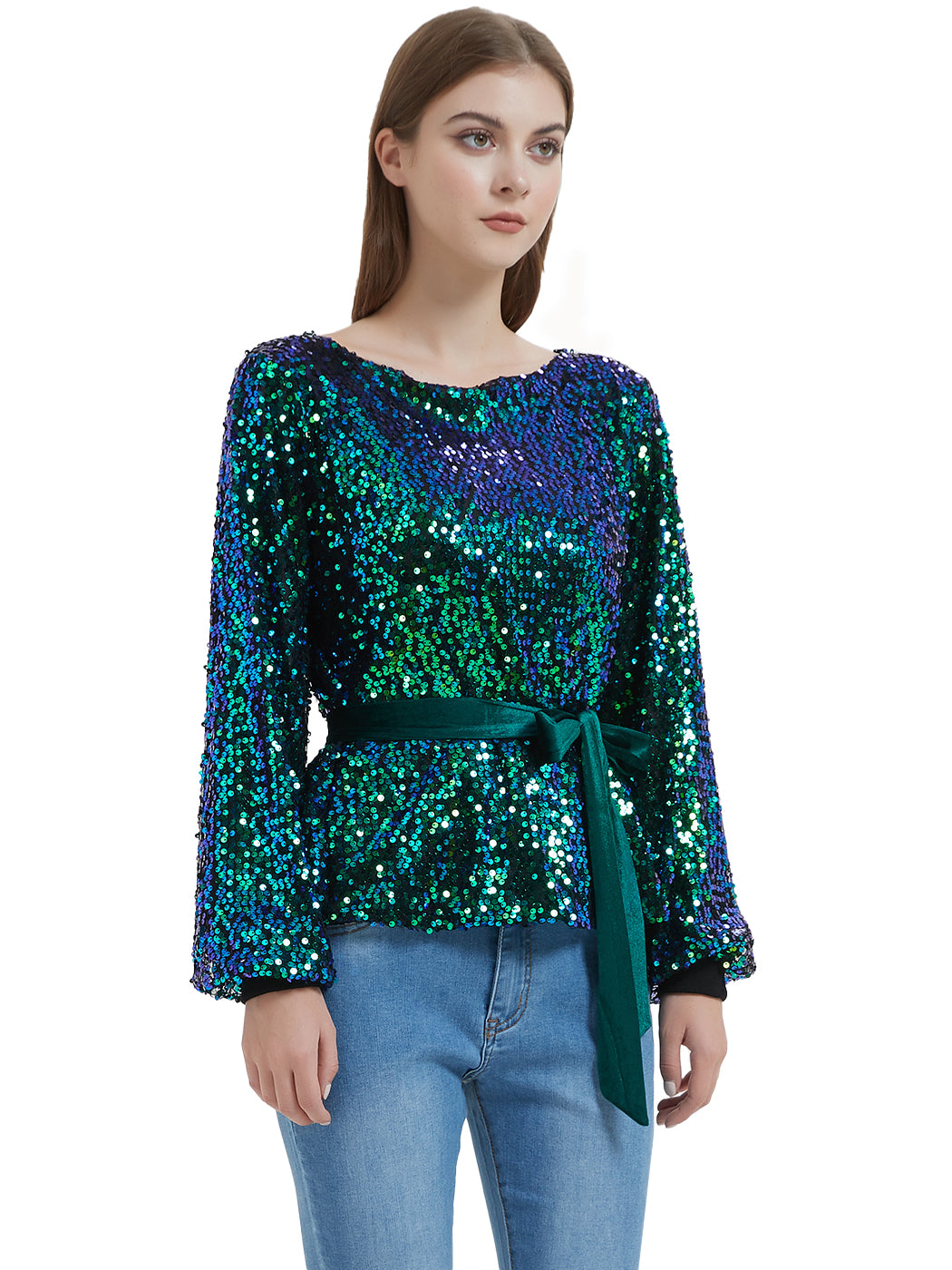 Sequin Party Sweatshirt Pullover Top