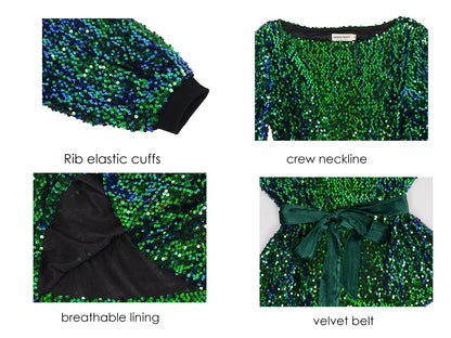 Sudadera tipo jersey con lentejuelas para fiesta