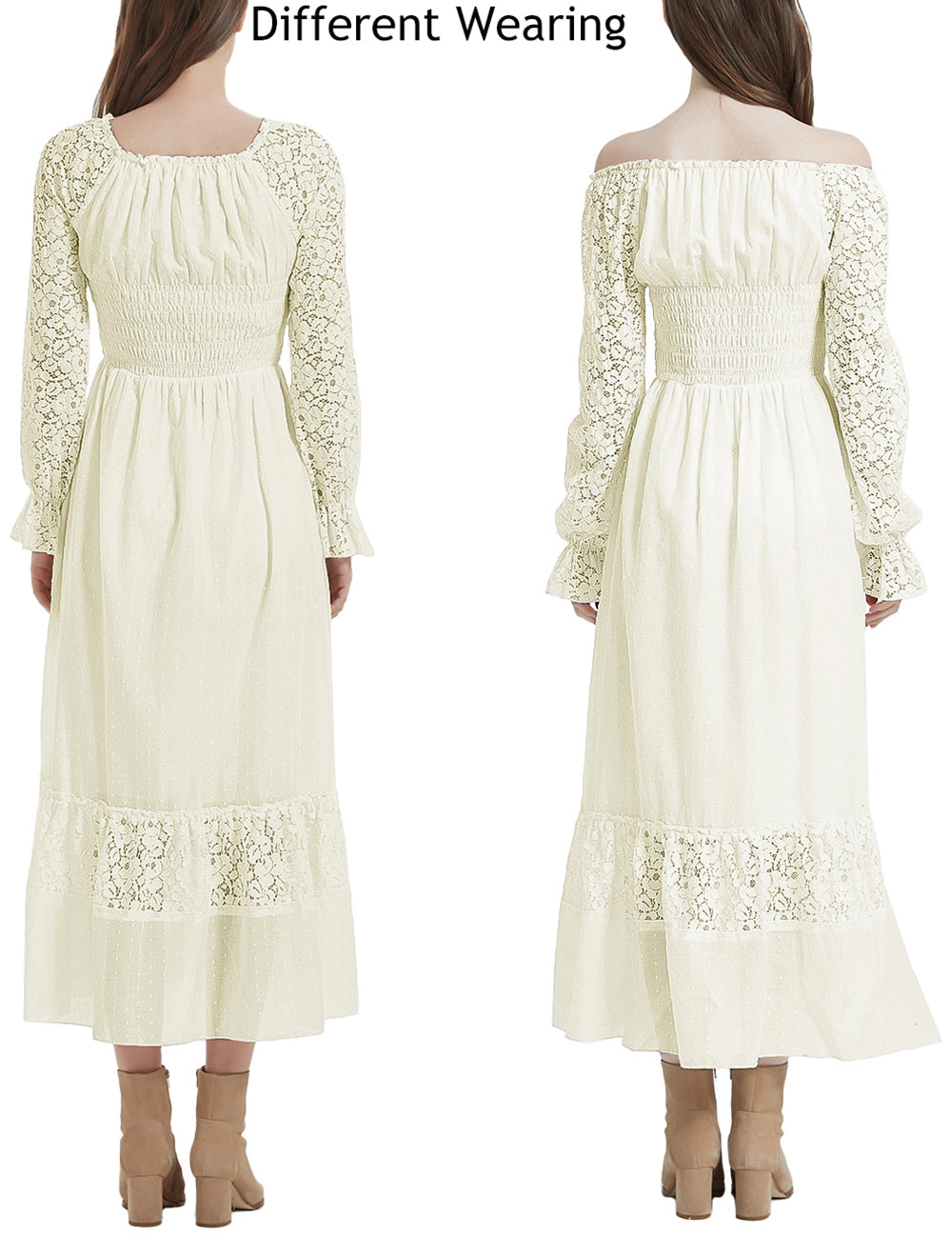 ワンピース A&S / V-neck long dress Angxiwan Midi Dresses for Women V Neck Short Sleeve Casual