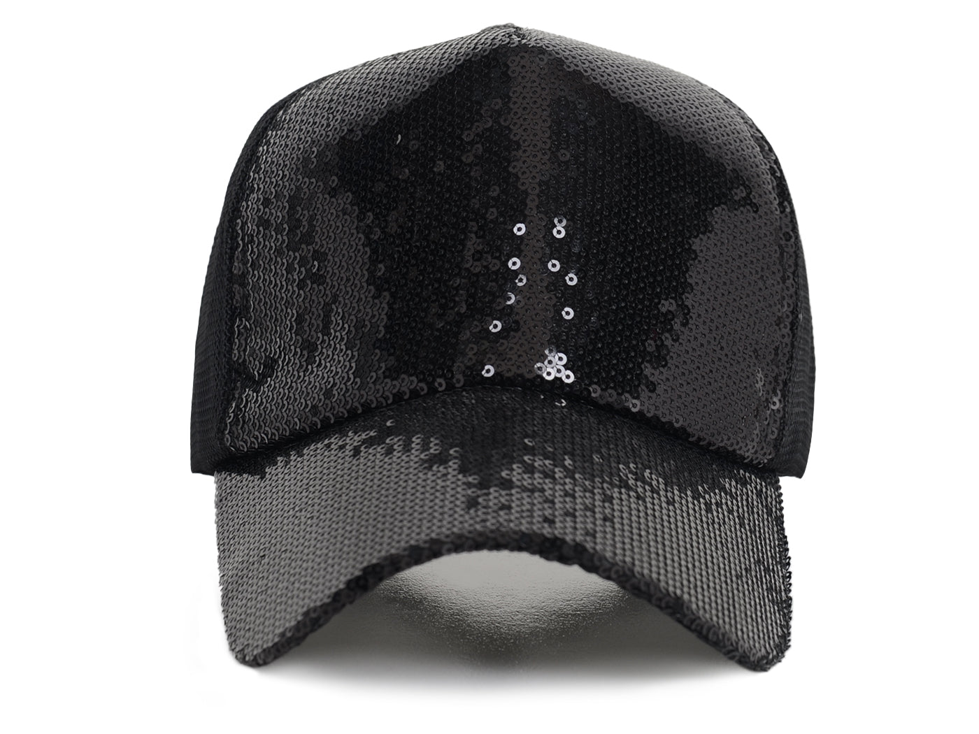 Gorra de béisbol para mujer Anna-Kaci, gorra con cola de caballo con purpurina, gorra de moño alto desordenado, gorra de camionero para papá