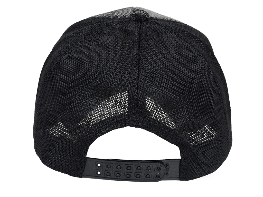 Gorra de béisbol para mujer Anna-Kaci, gorra con cola de caballo con purpurina, gorra de moño alto desordenado, gorra de camionero para papá