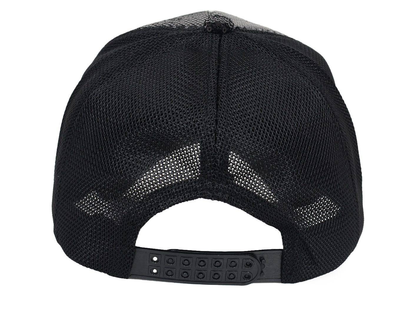 Gorra de béisbol para mujer Anna-Kaci, gorra con cola de caballo con purpurina, gorra de moño alto desordenado, gorra de camionero para papá