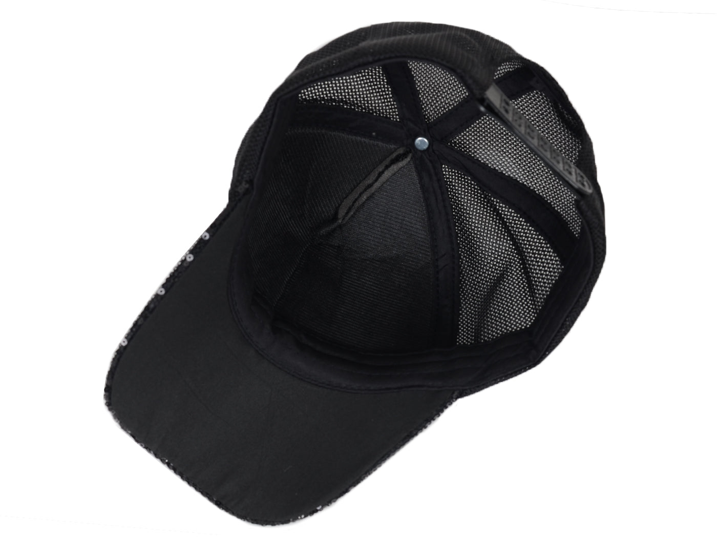 Gorra de béisbol para mujer Anna-Kaci, gorra con cola de caballo con purpurina, gorra de moño alto desordenado, gorra de camionero para papá