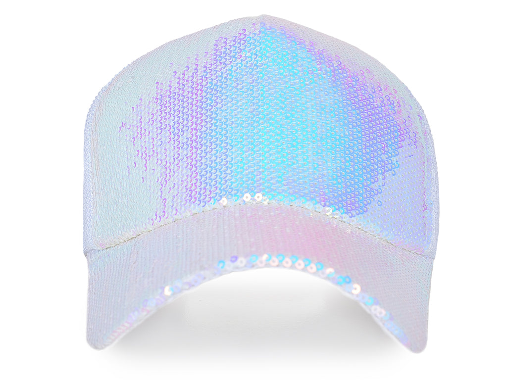 Gorra de béisbol para mujer Anna-Kaci, gorra con cola de caballo con purpurina, gorra de moño alto desordenado, gorra de camionero para papá