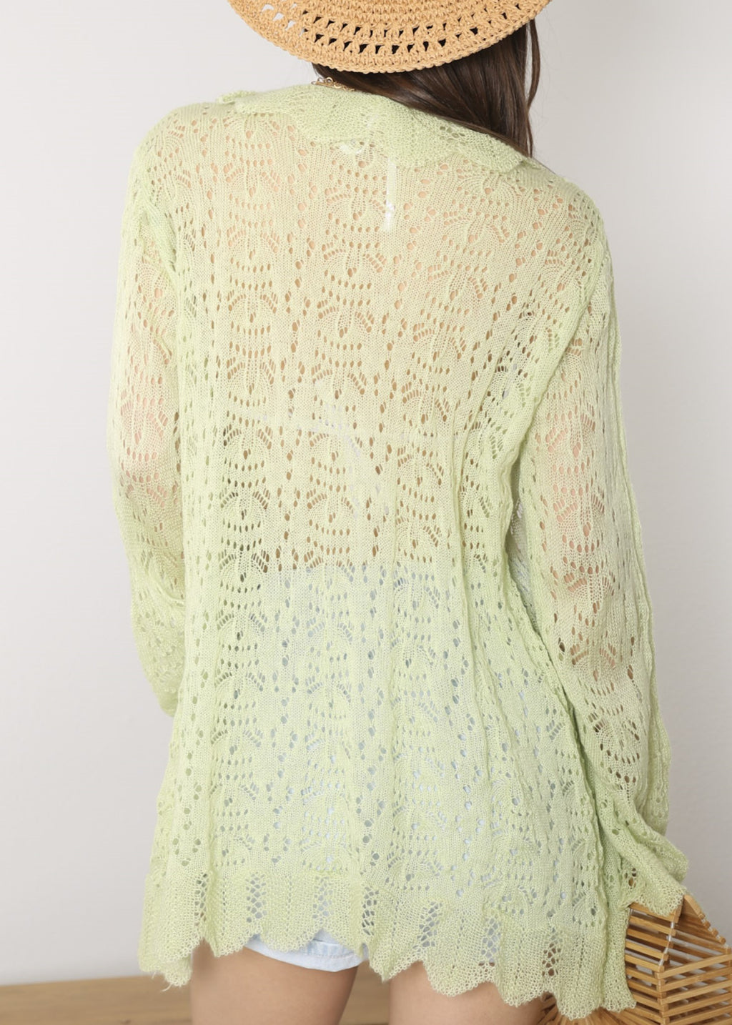 Cárdigan de crochet para mujer de Anna-Kaci, informal, ligero, de manga larga, abierto al frente, suéter, para playa, para verano 