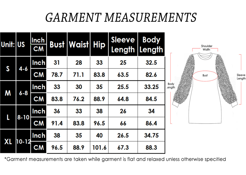 Anna-Kaci Women's Confetti Sequin Balloon Long Sleeve Round Neck Pullover Dress