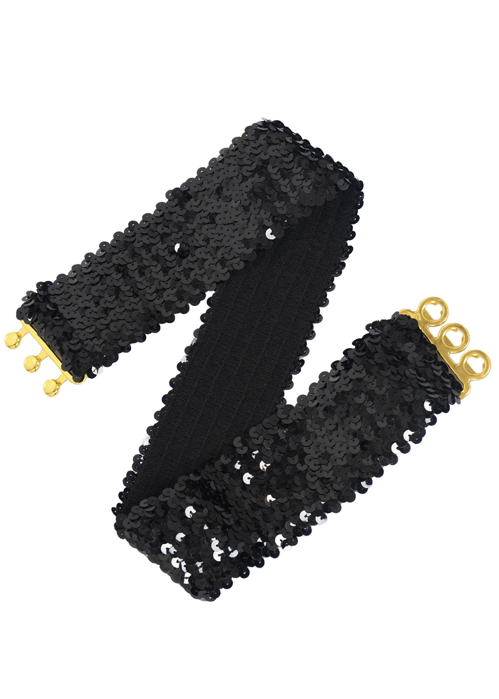 Cinturones de lentejuelas brillantes para mujer de Anna-Kaci, cinturón elástico brillante con cintura elástica para disfraz de fiesta de discoteca
