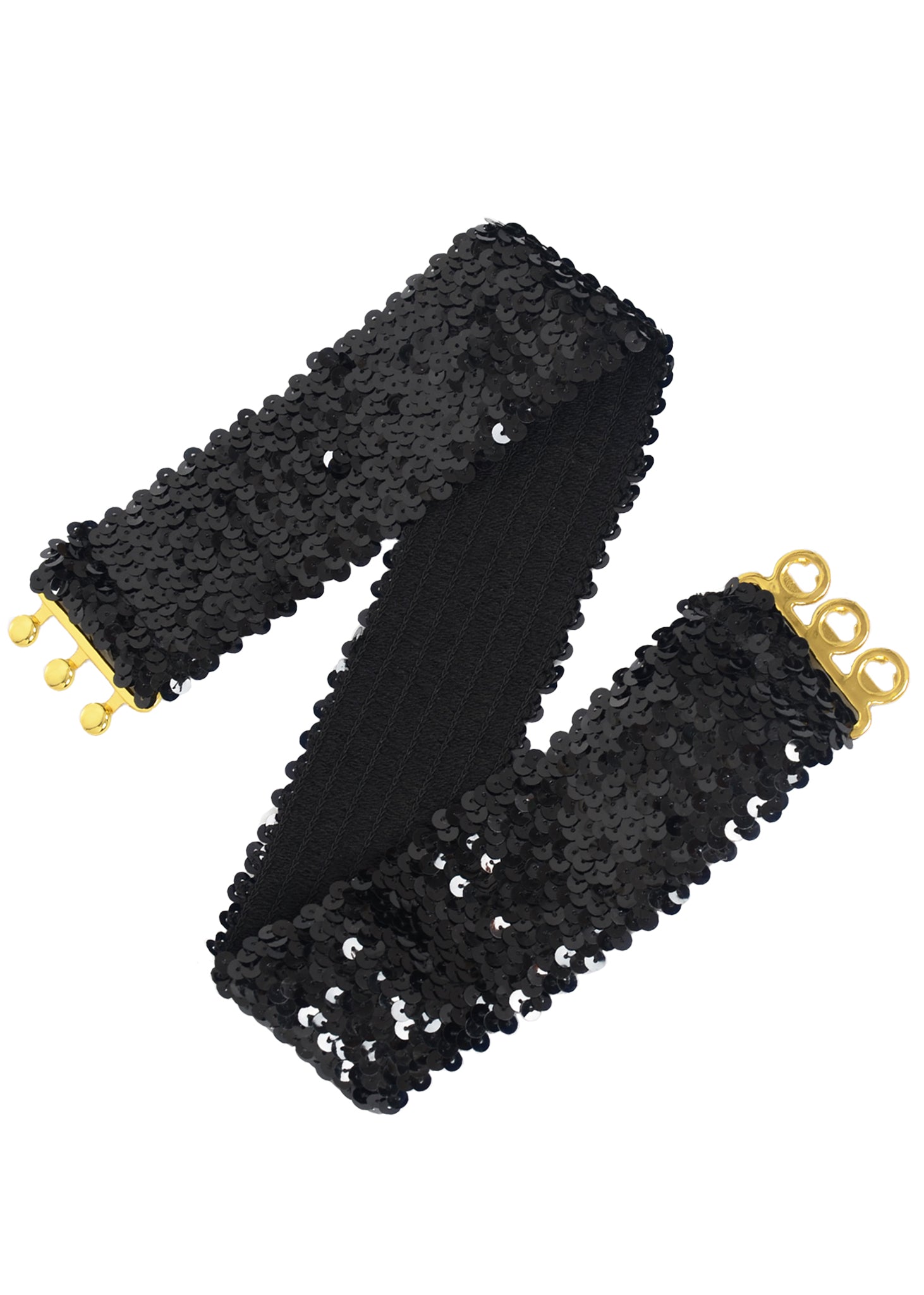 Cinturones de lentejuelas brillantes para mujer de Anna-Kaci, cinturón elástico brillante con cintura elástica para disfraz de fiesta de discoteca