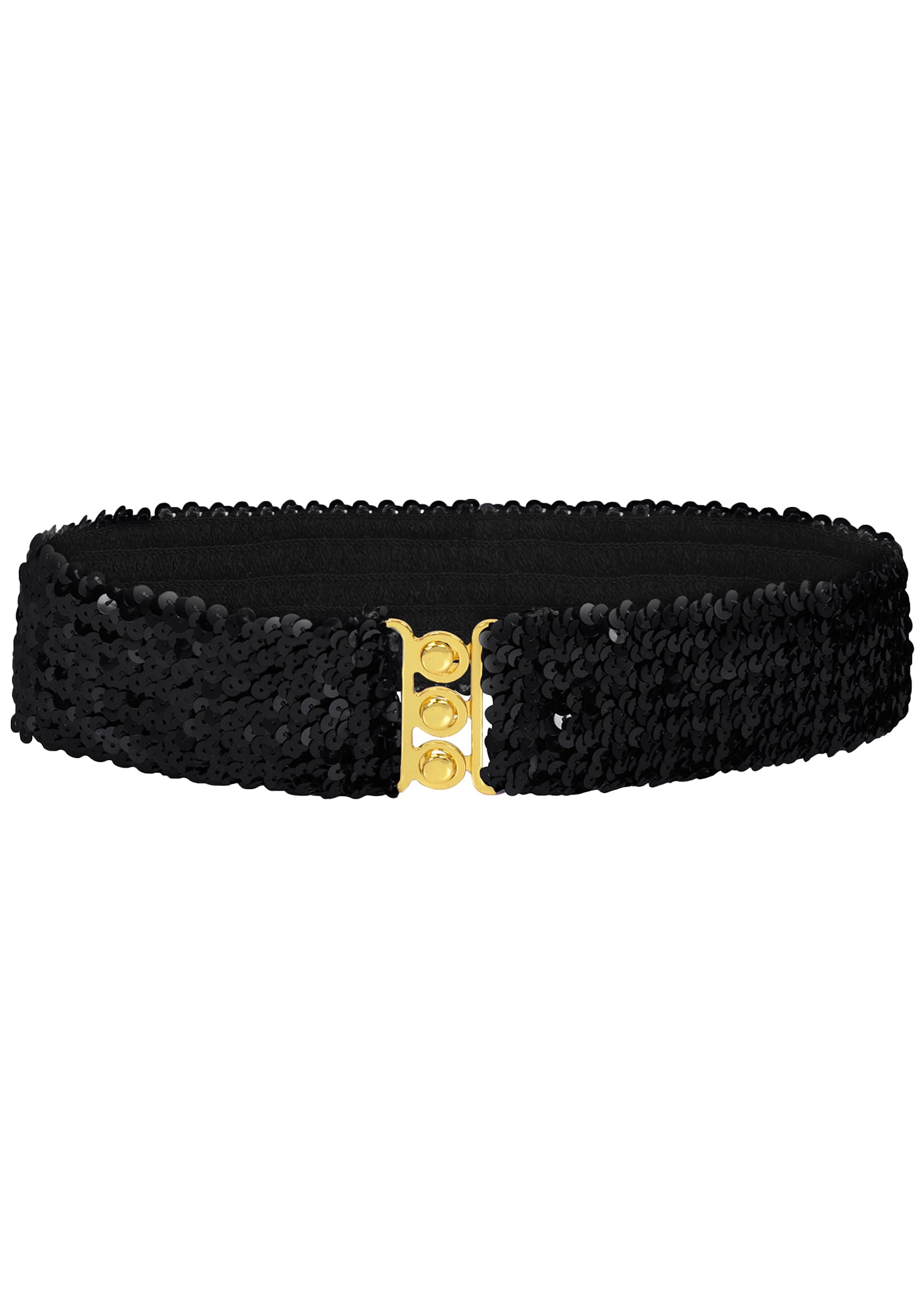 Cinturones de lentejuelas brillantes para mujer de Anna-Kaci, cinturón elástico brillante con cintura elástica para disfraz de fiesta de discoteca