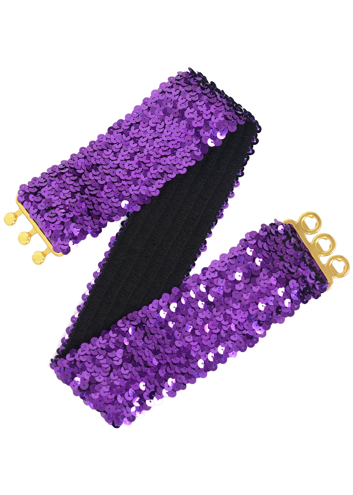 Cinturones de lentejuelas brillantes para mujer de Anna-Kaci, cinturón elástico brillante con cintura elástica para disfraz de fiesta de discoteca