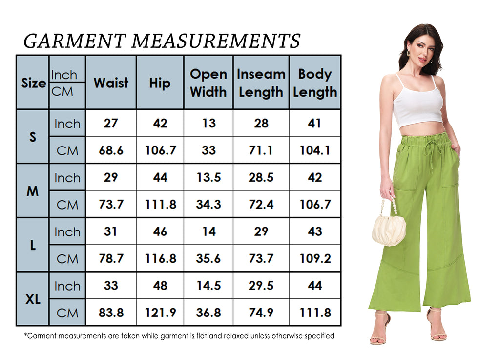Anna-Kaci Womens High Waist Drawstring Wide Leg Long Pants Casual Loose Soft Ladies Pants with Pockets