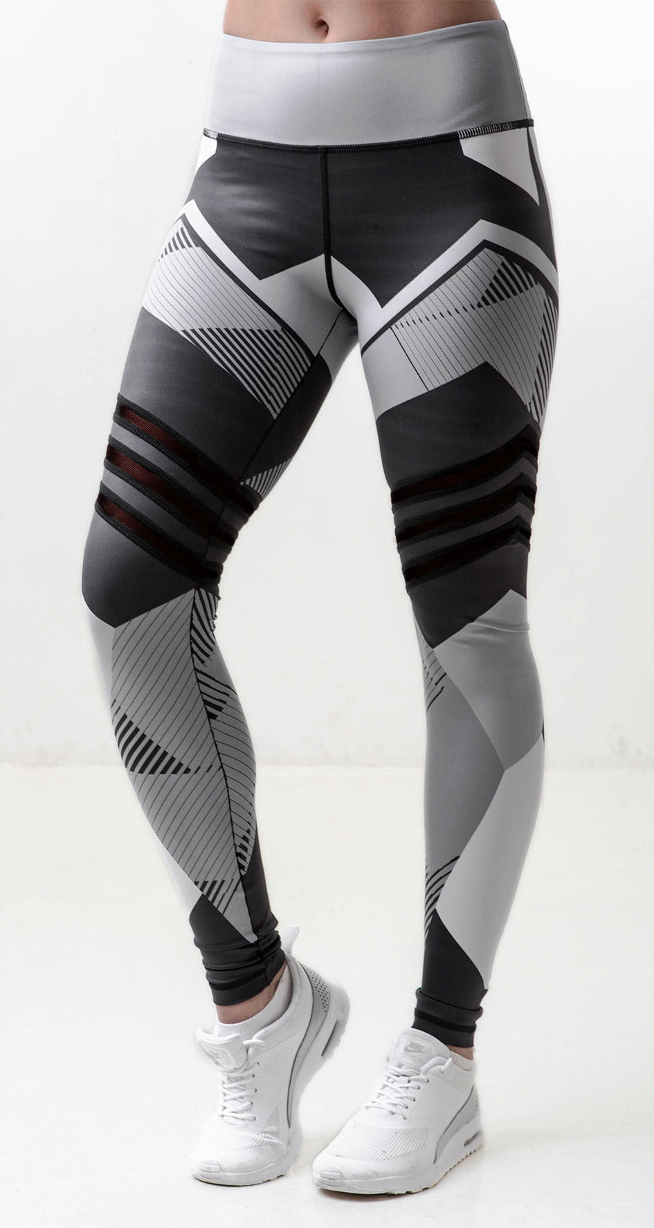 Pantalones de yoga de cintura alta para entrenamiento, mallas estampadas para correr