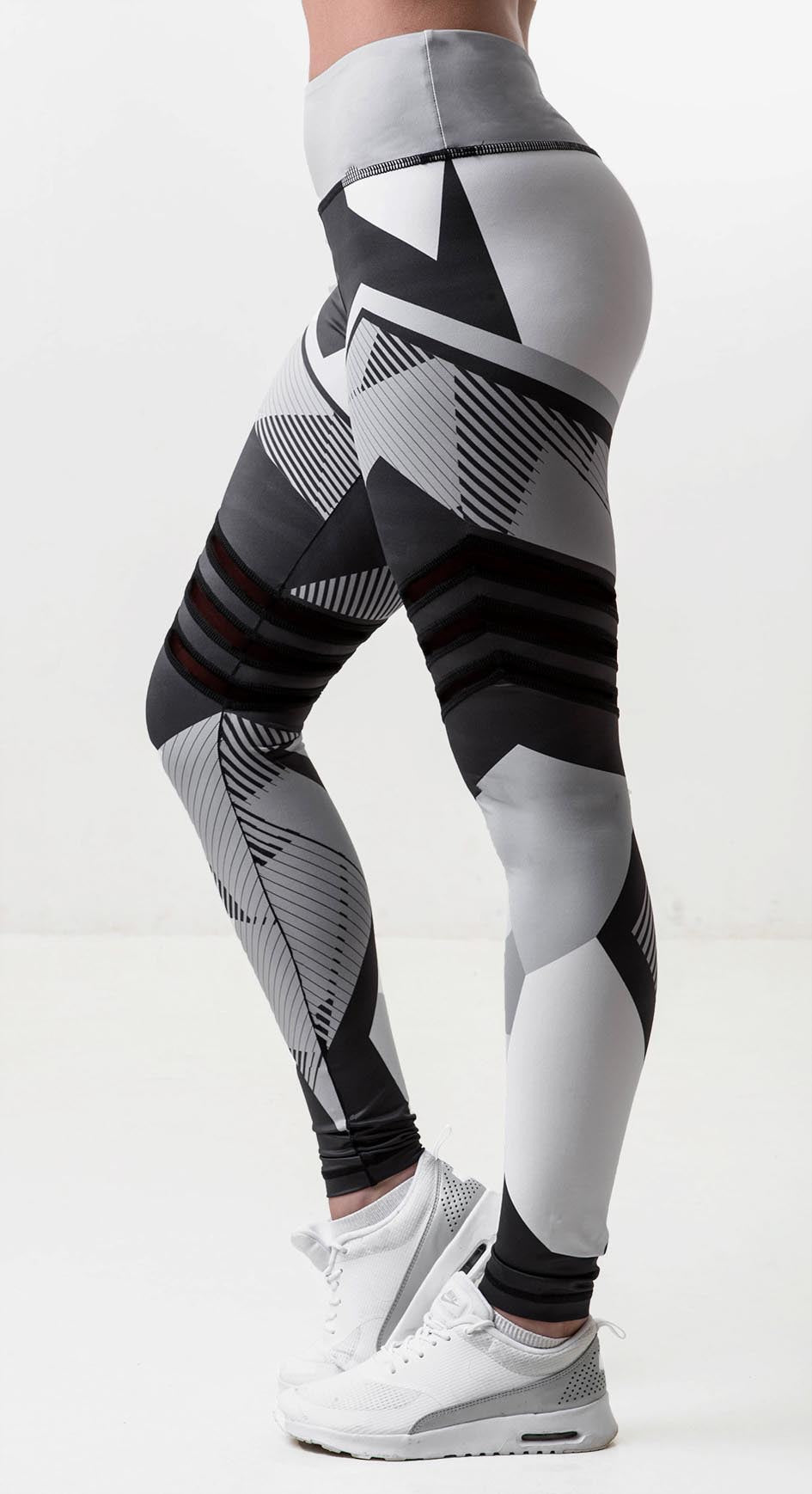 Pantalones de yoga de cintura alta para entrenamiento, mallas estampadas para correr