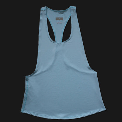 Camiseta sin mangas holgada con espalda cruzada para hacer yoga