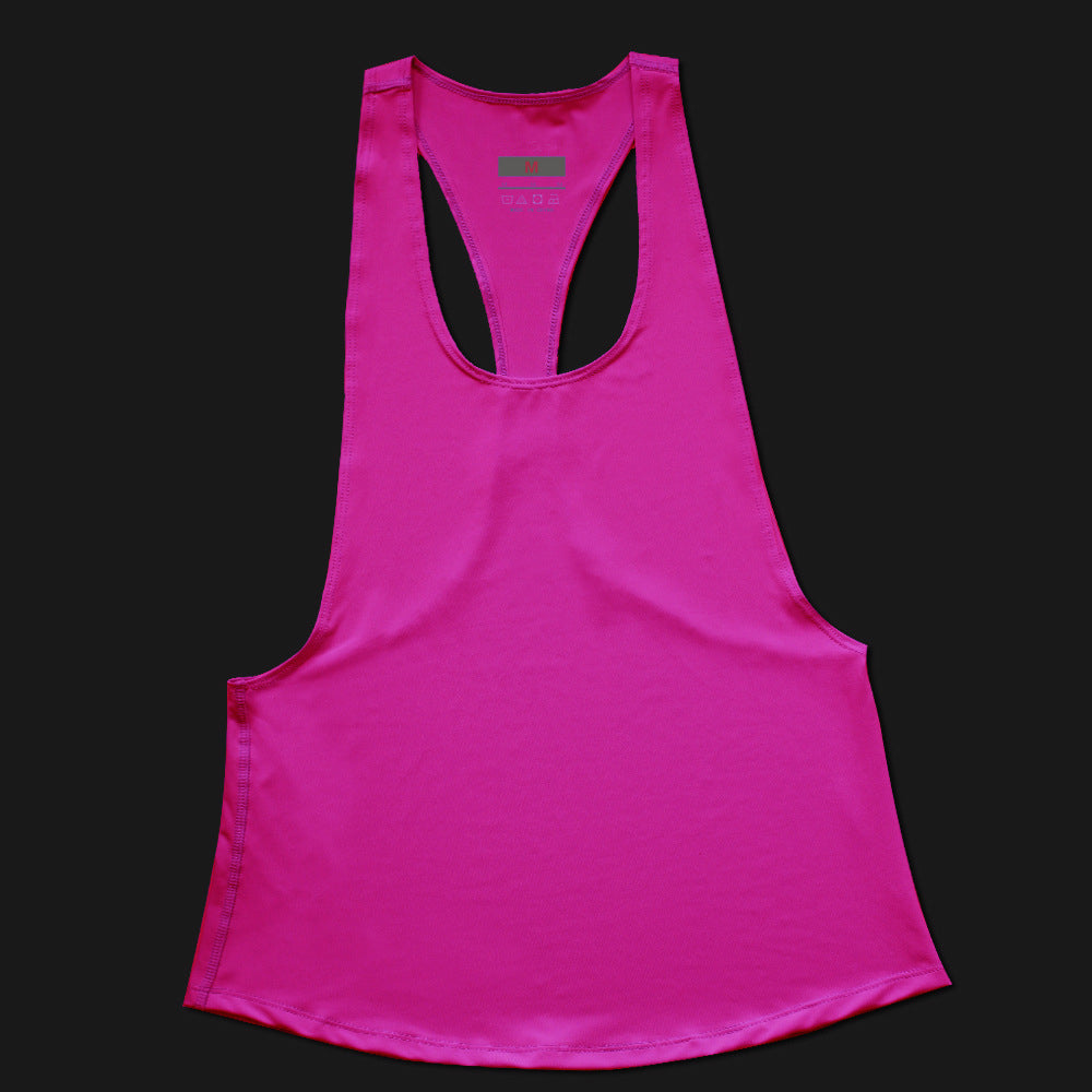 Camiseta sin mangas holgada con espalda cruzada para hacer yoga