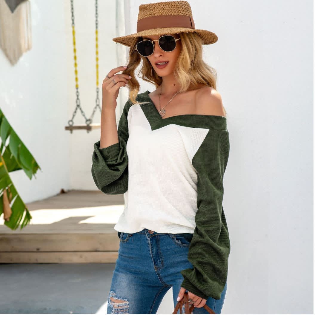 Springtime Waffle Blouse