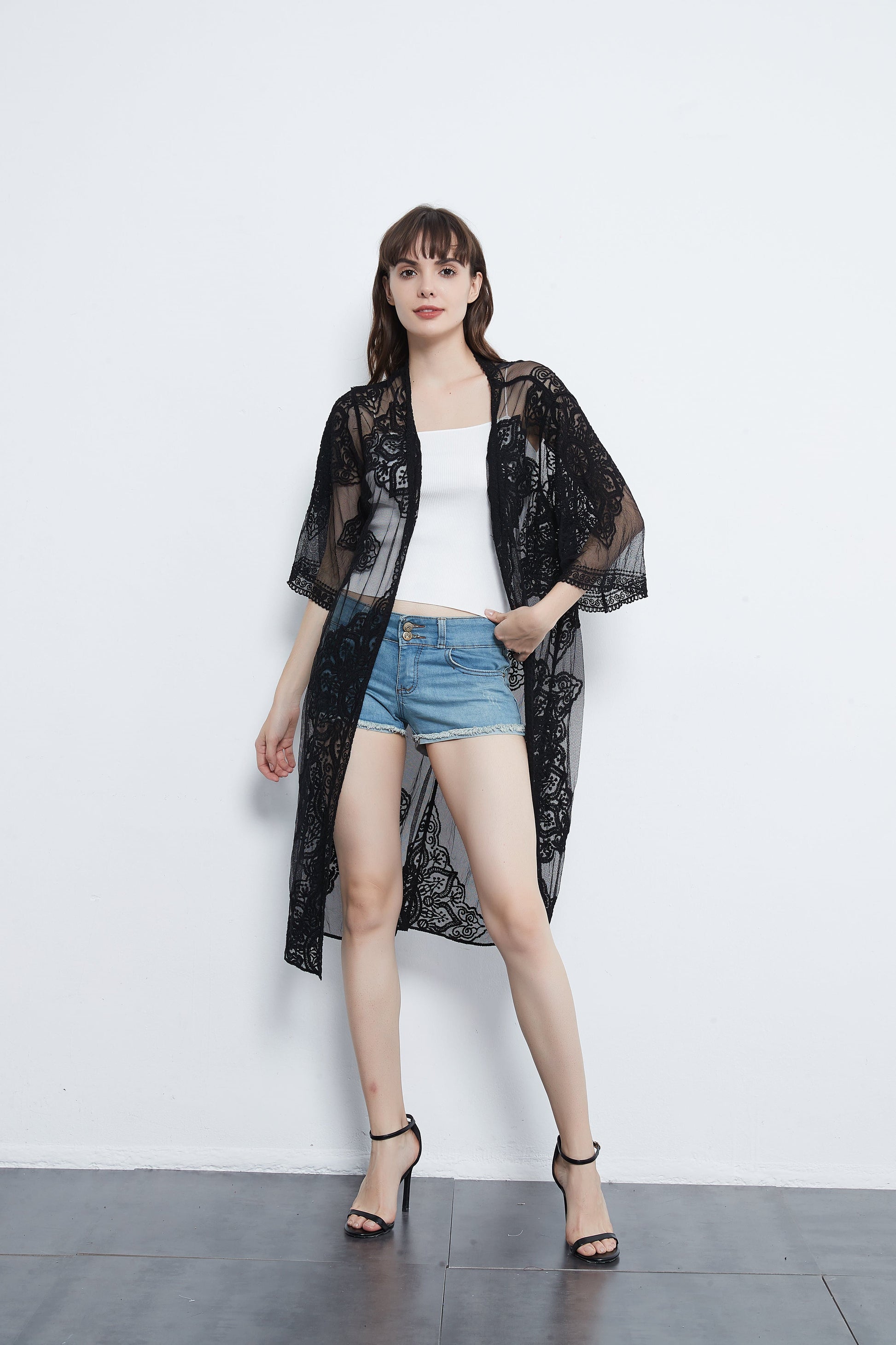 Anna-Kaci Crochet Embroidered Lace Cardi | Anna-Kaci