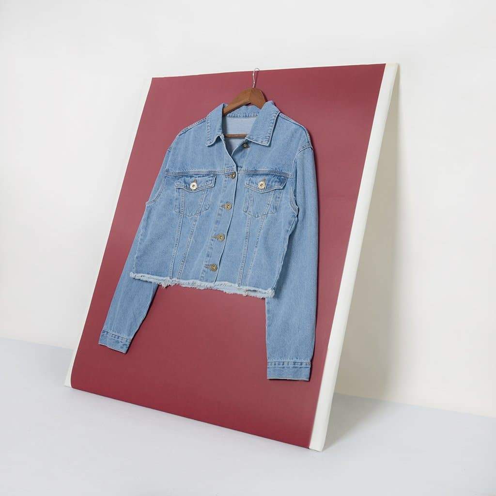 Anna-Kaci Cropped Premium Denim Jacket | Anna-Kaci Stone Wash / Small