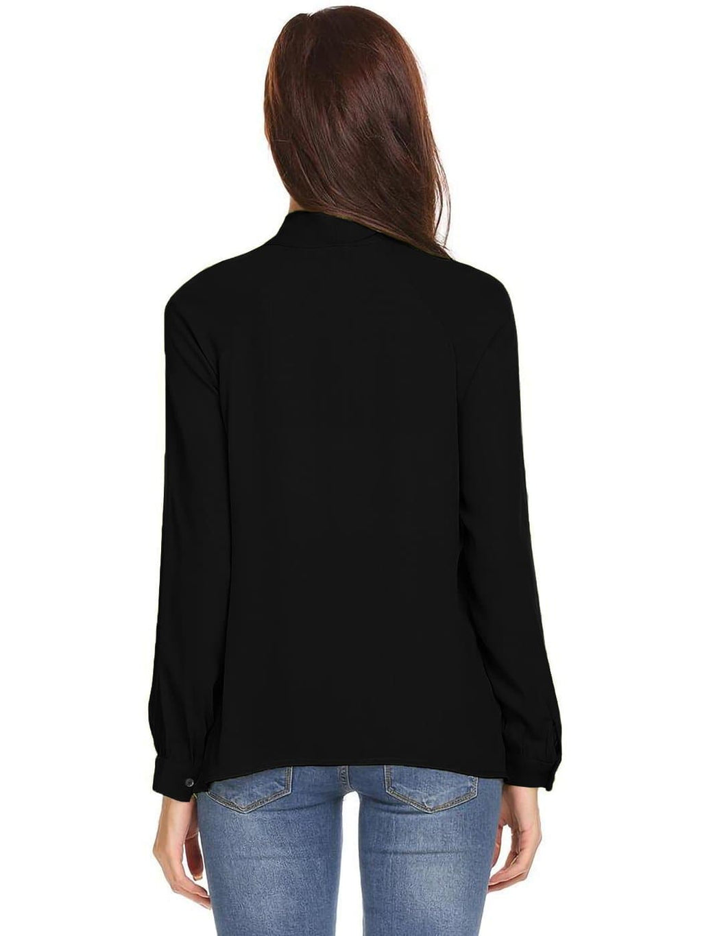 Anna-Kaci Flowy Chiffon Bow Blouse by Anna-Kaci