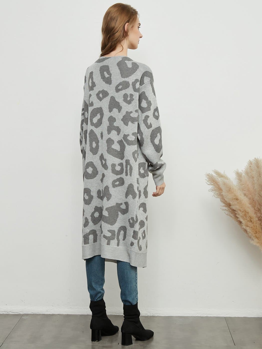 Anna-Kaci Leopard Cheetah Print Cardigan Long Sleeve Open Front With Pockets | Womens | Anna-Kaci