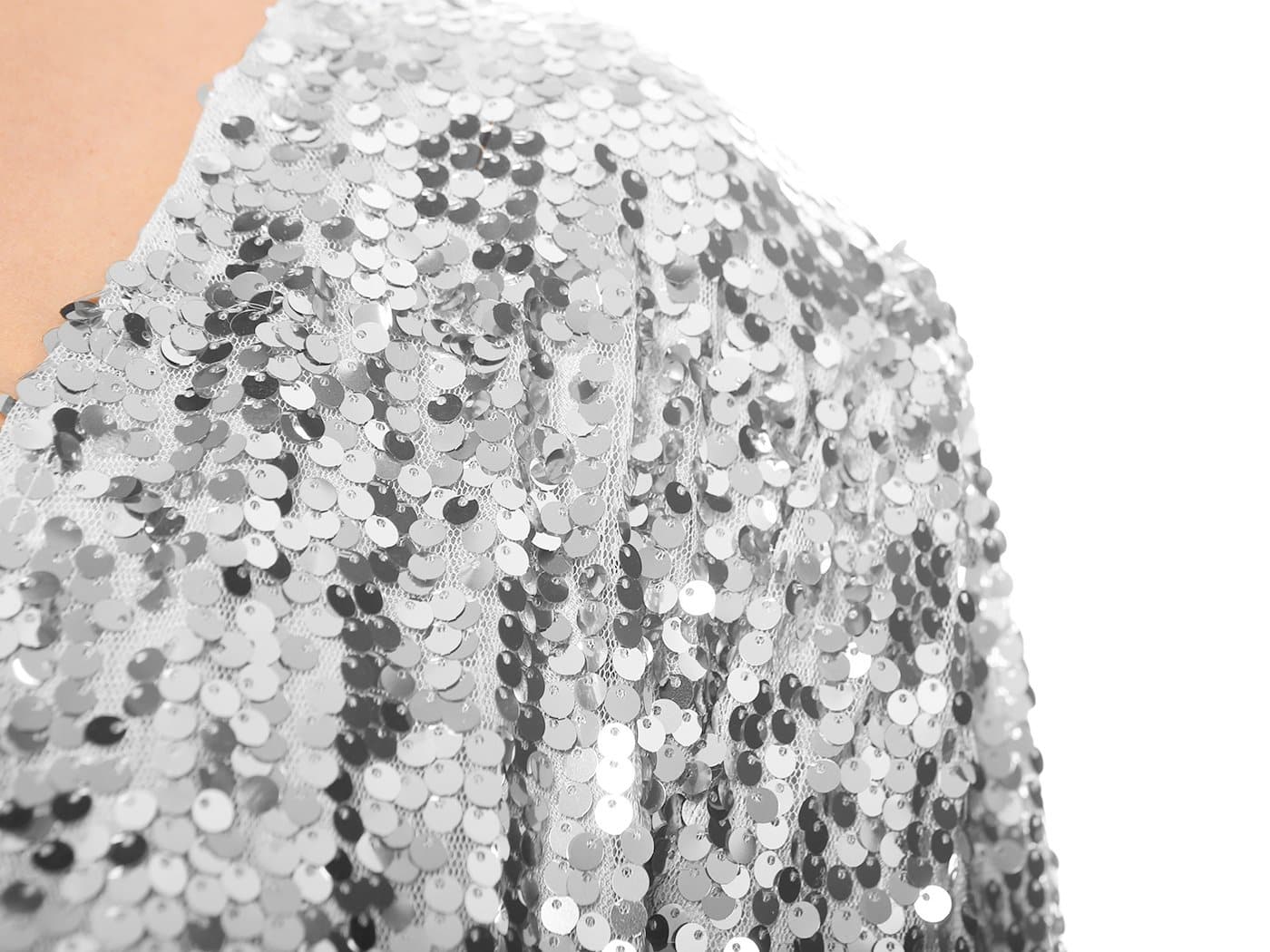 Anna-Kaci Plus Size Long Sleeve Sequin Bolero for Women By Anna-Kaci