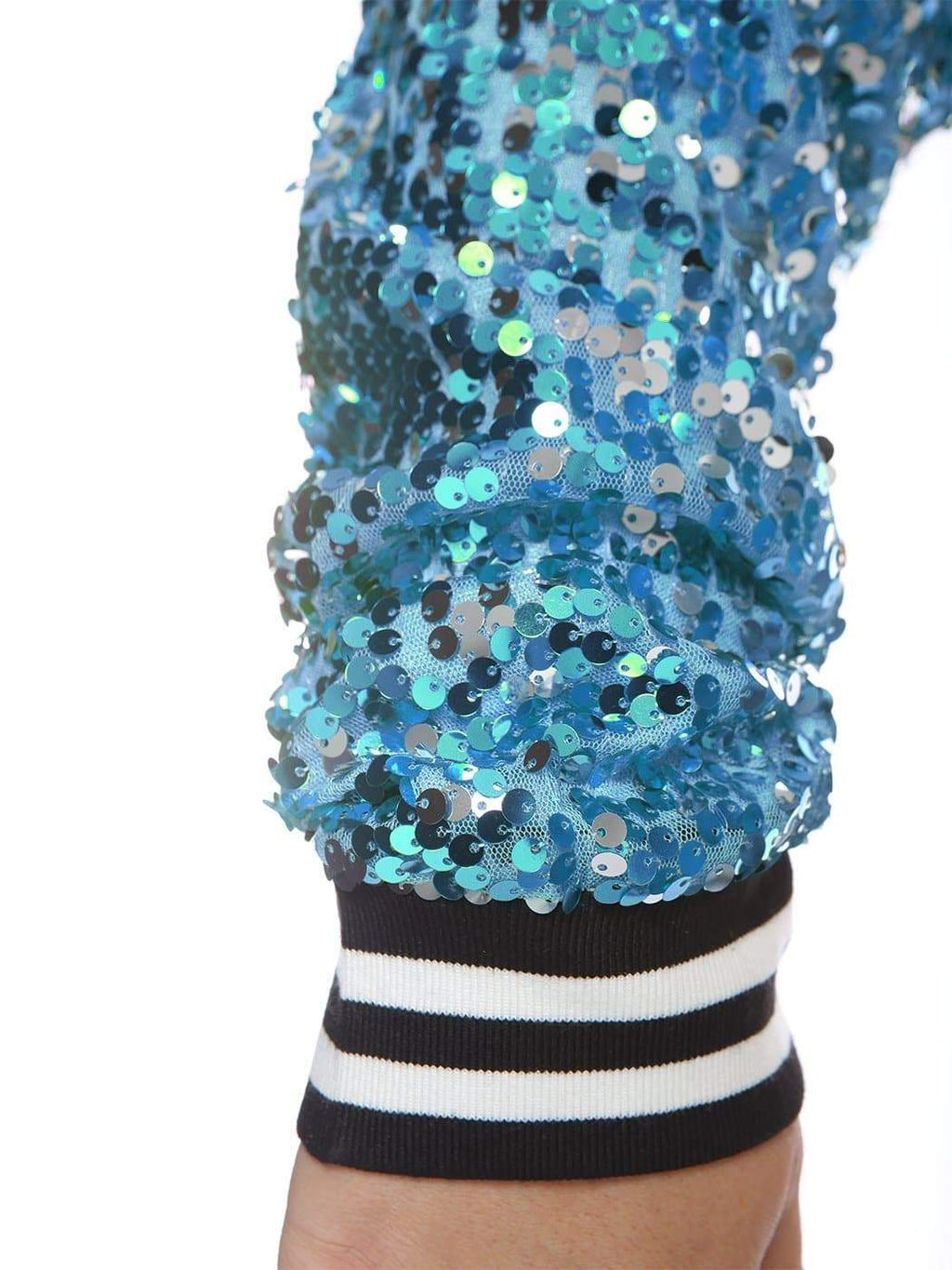 Anna-Kaci Plus Size Sequin Bomber Jacket for Women by Anna-Kaci