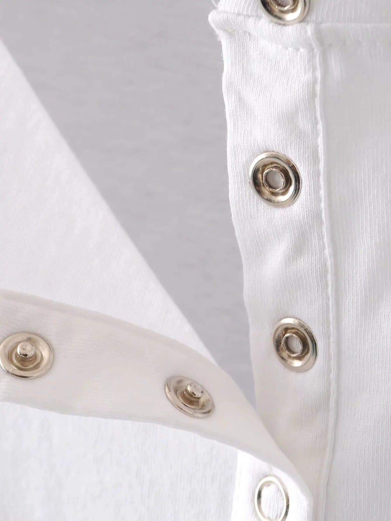 Anna-Kaci Short Sleeve Snap Henley | Anna-Kaci