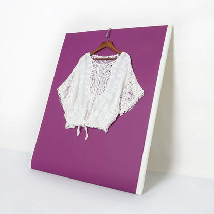 Anna-Kaci Tie Front Crochet Lace Top | Anna-Kaci White / Small