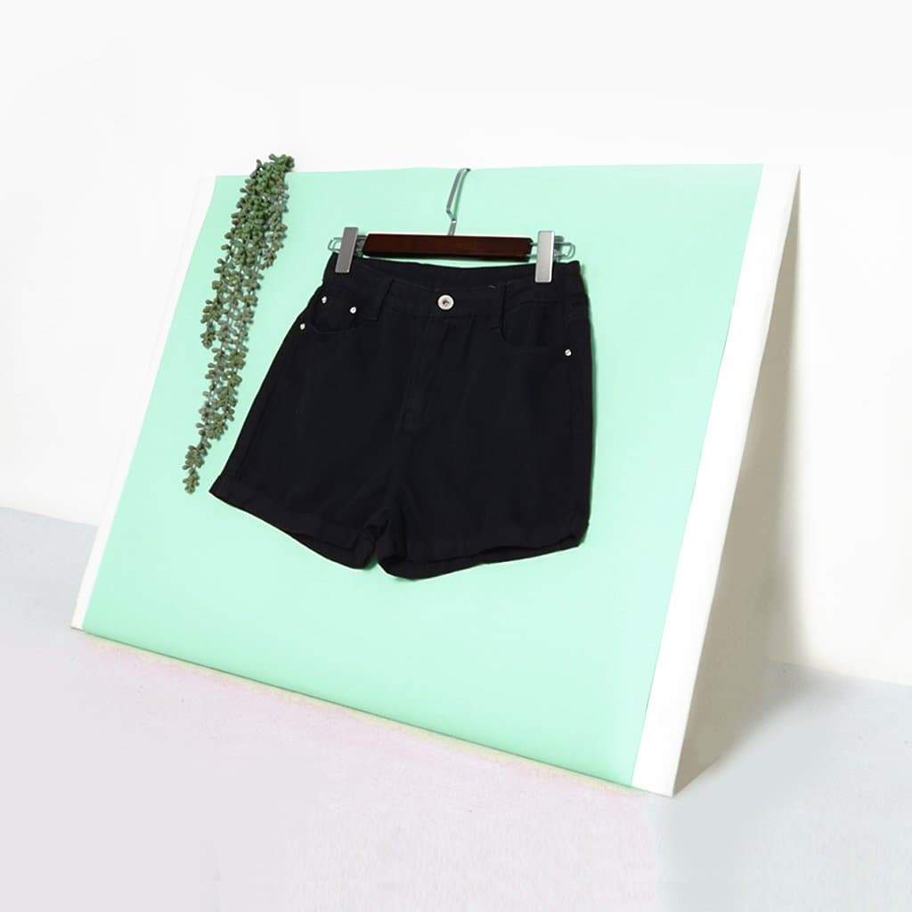Anna-Kaci Vintage High Waisted Jean Shorts | Anna-Kaci S / Black