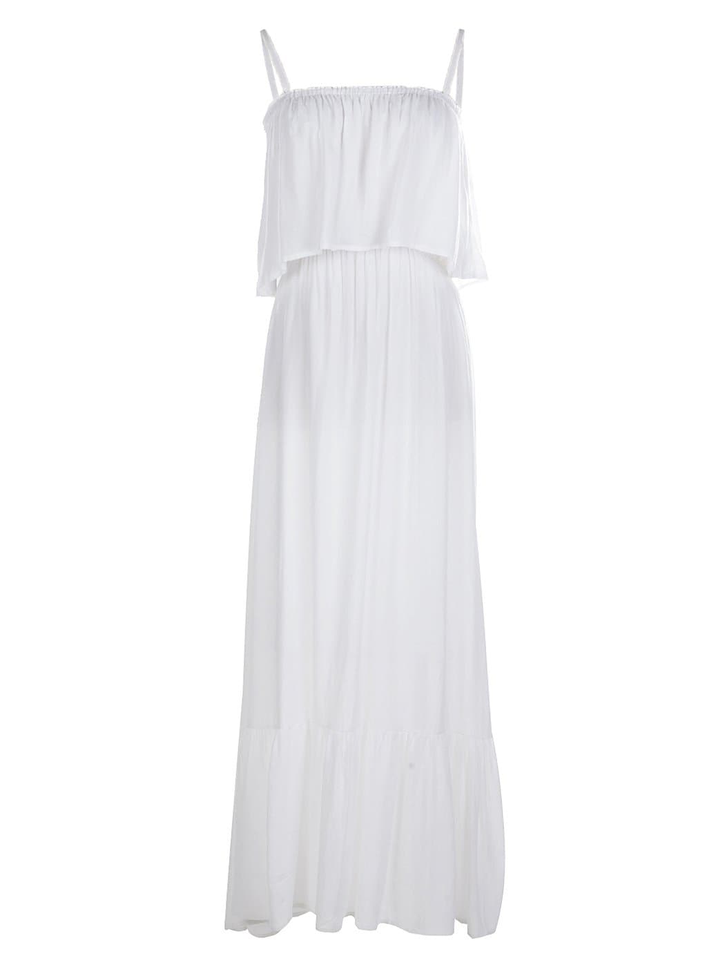Casual Boho Spaghetti Strap Flowy Maxi Dress