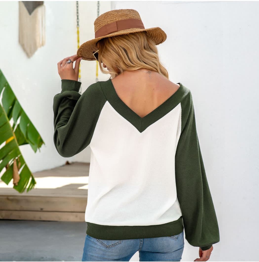 Springtime Waffle Blouse